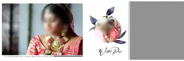 Artistic & Elegant Wedding Album 12x36 PSD with Paisley Pattern