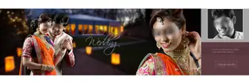 Artistic & Floral Wedding Album 12x36 PSD with Royal Arch
