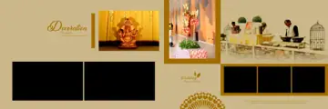 Artistic & Graceful Wedding Album 12x36 PSD with Peacock Art