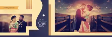 Artistic Karizma Wedding Album 12x36 PSD with Floral Border