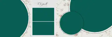 Artistic & Ornate Wedding Album 12x36 PSD with Paisley Pattern