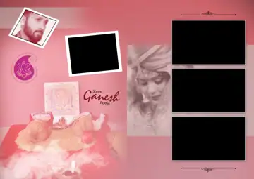 Artistic Photo Album 17x24 PSD for Wedding – Glitter Accents