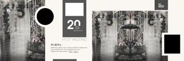 Artistic & Stylish Wedding Album 12x36 PSD with Kolam Pattern