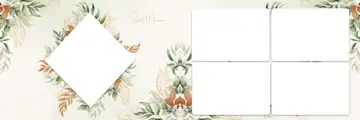 Artistic & Traditional Wedding Album 12x36 PSD with Damask Texture