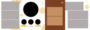 Artistic & Vibrant Wedding Album 12x36 PSD with Geometric Lines