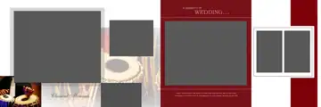 Artistic & Vibrant Wedding Album 12x36 PSD with Pastel Clouds