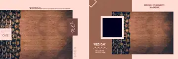Artistic Wedding Album 12x36 PSD with Paisley Pattern