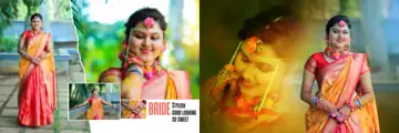 Bright & Artistic Wedding Album 12x36 PSD with Kolam Pattern