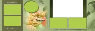 Bright & Floral Wedding Album 12x36 PSD with Mandala Art