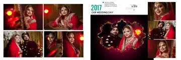 Bright Glitter Accents Wedding Album 12x36 PSD