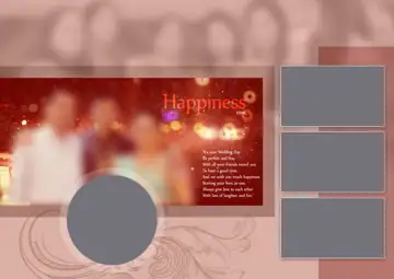 Bright Indian Wedding Photo Album 17x24 PSD with Vintage Frame
