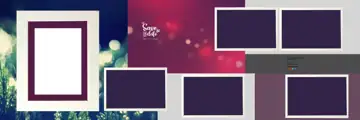 Bright Karizma Wedding Album 12x36 PSD with Geometric Lines