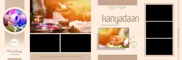 Bright Karizma Wedding Album 12x36 PSD with Silk Texture