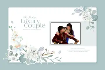 Bright Mandala Art Wedding Album Cover 12x18 PSD