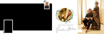 Bright & Minimal Wedding Album 12x36 PSD with Vintage Frame