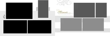 Bright & Rich Maroon Wedding Album 12x36 PSD with Glitter Accents