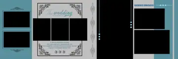 Bright & Stylish Wedding Album 12x36 PSD with Glitter Accents