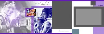 Bright & Stylish Wedding Album 12x36 PSD with Rose Petals