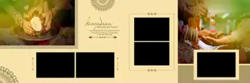 Bright Temple Motif Karizma Wedding Album 12x36 PSD