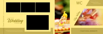 Bright Wedding Album 12x36 PSD – Bokeh Lights