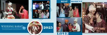 Bright Wedding Album 12x36 PSD – Glitter Accents
