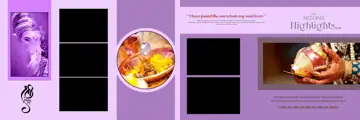 Bright Wedding Album 12x36 PSD with Silk Texture