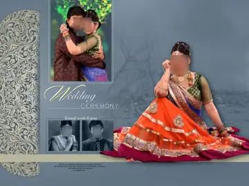 Charming Album Cover PSD with Silk Texture
