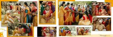 Charming Lace Ornaments Haldi Wedding Album 12x36 PSD