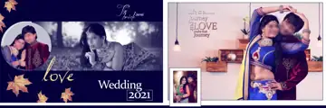 Charming Lotus Design Wedding Album 12x36 PSD