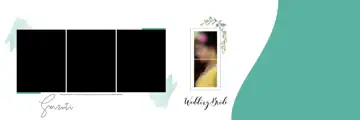 Charming & Modern Wedding Album 12x36 PSD with Lace Ornaments