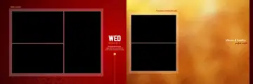 Charming & Modern Wedding Album 12x36 PSD with Lotus Design