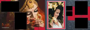 Charming Paisley Pattern Indian Wedding Album 12x36 PSD