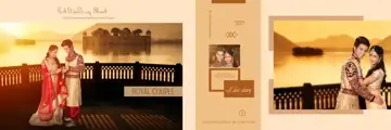 Charming Temple Motif Wedding Album 12x36 PSD
