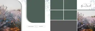 Charming & Timeless Wedding Album 12x36 PSD with Bokeh Lights