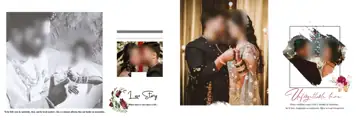 Charming Watercolour Splash Indian Wedding Album 12x36 PSD
