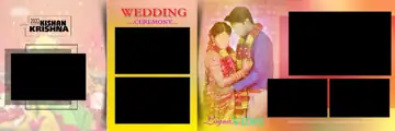 Charming Wedding Album 12x36 PSD – Rose Petals