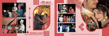 Charming Wedding Album 12x36 PSD with Silk Texture