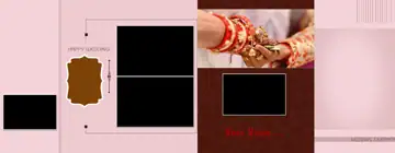 Charming Wedding Photo Album 14x36 PSD with Peacock Art