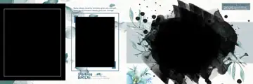 Cinematic & Artistic Wedding Album 12x36 PSD with Brush Strokes