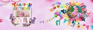 Cinematic Birthday & Baby Album PSD – Silk Texture