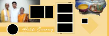 Cinematic & Bright Wedding Album 12x36 PSD with Brush Strokes