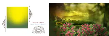 Cinematic & Bright Wedding Album 12x36 PSD with Peacock Art
