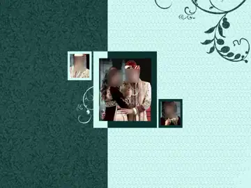 Cinematic Floral Border Album Cover 12x18 PSD