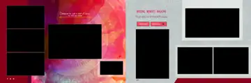 Cinematic & Golden Wedding Album 12x36 PSD with Kolam Pattern