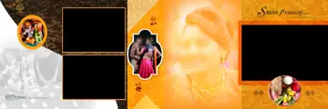 Cinematic Karizma Wedding Album 12x36 PSD with Rose Petals