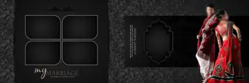 Cinematic Kolam Pattern Wedding Album 12x36 PSD