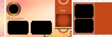 Cinematic & Ornate Wedding Album 12x36 PSD with Glitter Accents