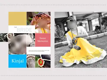 Cinematic Photo Album 18x24 PSD for Wedding – Silk Texture