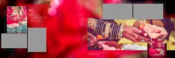 Cinematic & Soft Pastel Wedding Album 12x36 PSD with Lotus Design