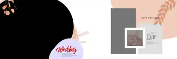 Classic & Charming Wedding Album 12x36 PSD with Bokeh Lights
